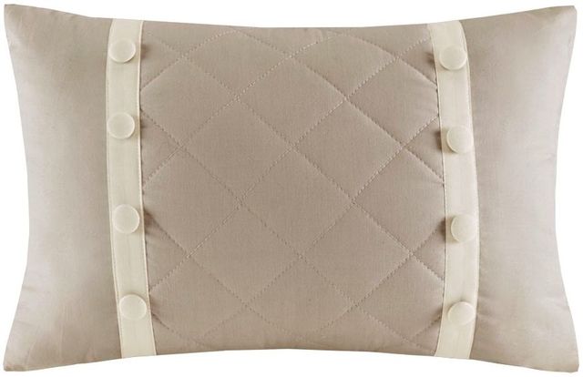 Olliix by Madison Park 4 Piece Khaki King/California King Breanna Cotton Reversible Tailored Bedspread Set-3