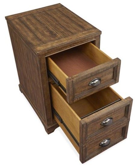 Magnussen Home® Bay Creek Toasted Nutmeg Mobile Table-4