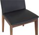 Moe's Home Collection Deco 2-Piece Ebony PVC Dining Chair Set-3