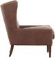 Four Hands Marlow Taupe Shearling Wing Chair-2