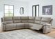 Signature Design by Ashley® Brannigan 5-Piece Pebble Power Reclining Sectional -2