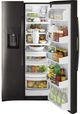GE Profile™ 25.3 Cu. Ft. Black Stainless Steel Side-by-Side Refrigerator-4