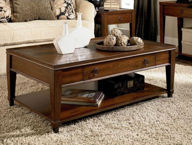 Hammary® Sunset Valley Mahogany Rectangular Cocktail Table-1