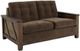 International Furniture Direct Walnut Brown/Reddish Brown Loveseat-0