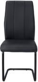 Monarch Specialties Inc. 2-Piece Black Side Chair Set with Black U-Shaped Bases-1