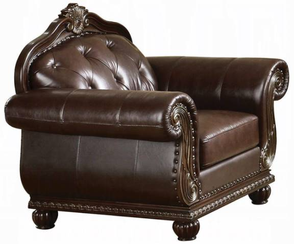 ACME Furniture Anondale Espresso Leather Chair Mary s Wholesale Furniture Jacksonville FL