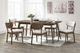 New Classic® Home Furnishings Rex Beige/Walnut Brown Dining Side Chair-1