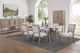 Bernards Citrus Heights 5-Piece Cement/Sand Trestle Table Dining Set-3