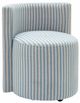 TOV Furniture Alyssa Beige/Blue Rolling Desk Chair-0