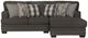 Jackson Furniture Crawford 2-Piece Metal Right-Arm Facing Loveseat Sectional and Chaise-1