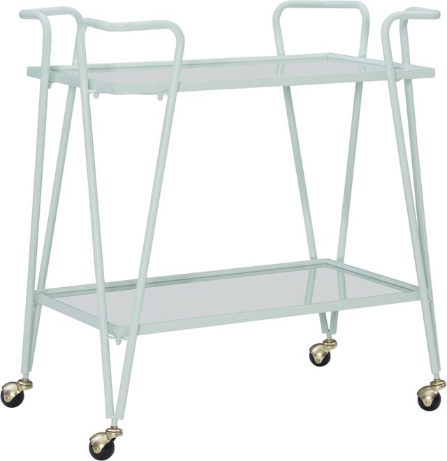 Linon Ellie Mint Bar Cart-0