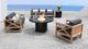 CabanaCoast® Customizable Kensington SOL Teak™ Outdoor Love Seat-5