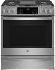 GE Profile™ 30" Fingerprint Resistant Stainless Steel Slide In Gas Range-0