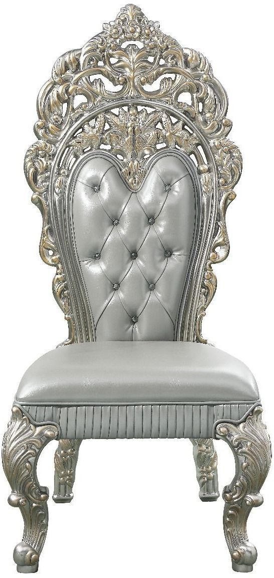 ACME Furniture Sandoval 2-Piece Champagne Side Chair Set-2