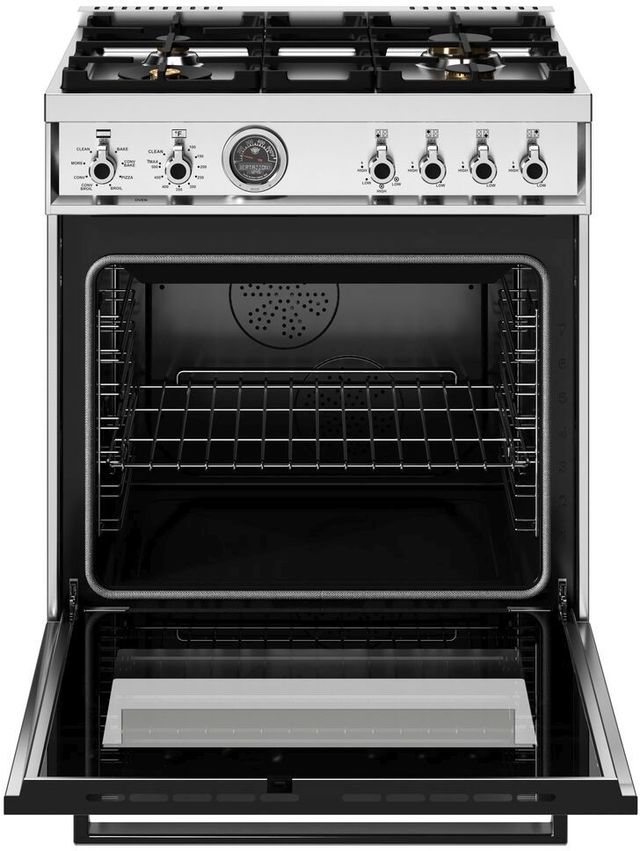 Bertazzoni Professional Series 30" Fingerprint Resistant Stainless Steel Pro Style Dual Fuel Range-1
