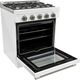 Unique® Appliances Classic Retro 30" White Slide-In Propane Gas Range-3