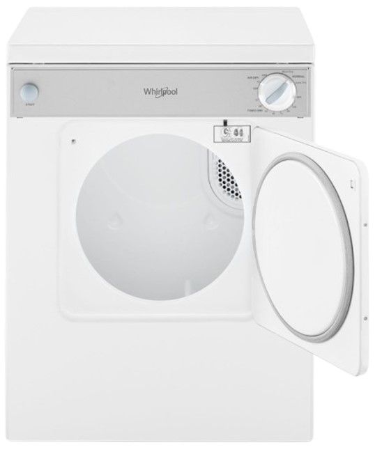 Whirlpool® 3.4 Cu. Ft. White Compact Front Load Electric Dryer-1