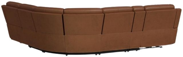Flexsteel® Henry 6-Piece Caramel Curved Power Reclining Sectional with Console-2