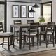 Intercon Beacon Walnut Counter Dining Table with Charcoal Base-1