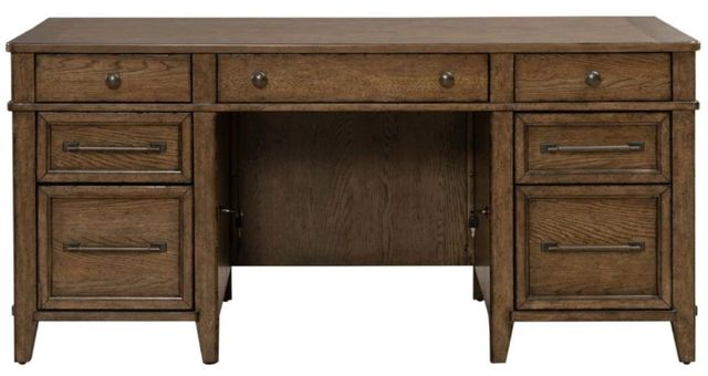 Liberty Furniture Carolina Park Amber Brown Junior Executive Desk-0