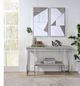 ACME Furniture Chafik 2-Piece Chrome/Natural Oak Accent Mirror Set-3