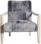 Uttermost® Watercolor Gray/Natural Off-White Accent Chair-3