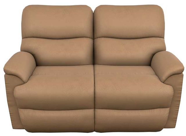 La-Z-Boy® Trouper Fawn Manual Reclining Loveseat-1