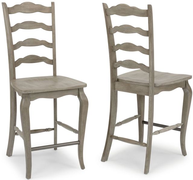 homestyles® Mountain Lodge Gray Bar Stool-2
