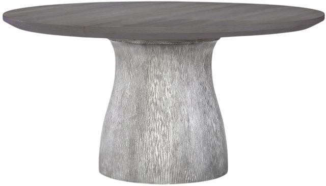 Legacy Classic Terra Luna Nightfall Round Pedestal Dining Table with Silver Base-0