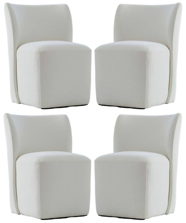 Liberty Furniture 4-Piece Ivory Side Chair Set-0