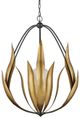 Currey & Company Aged Steel/Brass Endymion Chandelier-1