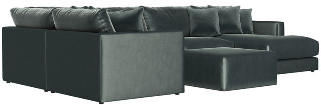 Jackson Furniture Remington 6-Piece Pine U-Shape Sectional with Ottoman-3