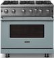 Viking® 5 Series 36" November Sky Pro Style Liquid Propane Gas Range-3