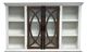 Million Dollar Rustic White Showcase China Top Cabinet with Island Buffet Base-1