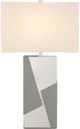 Currey & Company Clarice Gray/Off-White Table Lamp-1