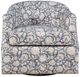 Jofran Inc. Lottie Blue Swivel Chair-1
