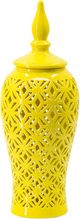 A & B Home Yellow Ceramic Vase-0