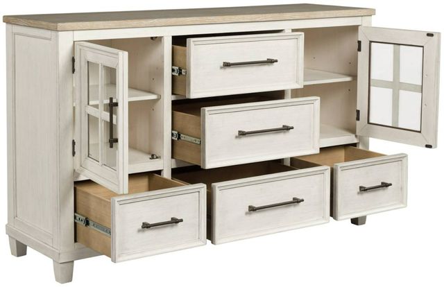 Benchcraft® Shaybrock Antique White/Brown Dresser-2