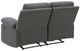 Signature Design by Ashley® Tarrant Charcoal Manual Reclining Loveseat-3