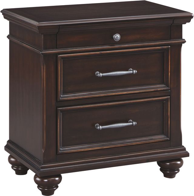 Signature Design by Ashley® Brynhurst Dark Brown Nightstand-0