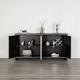 Furniture of America® Forger Silver/Weathered Black 4-Door Cabinet-3