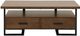 Homelegance® Sedley Walnut Cocktail Table with Black Metal Framework -2