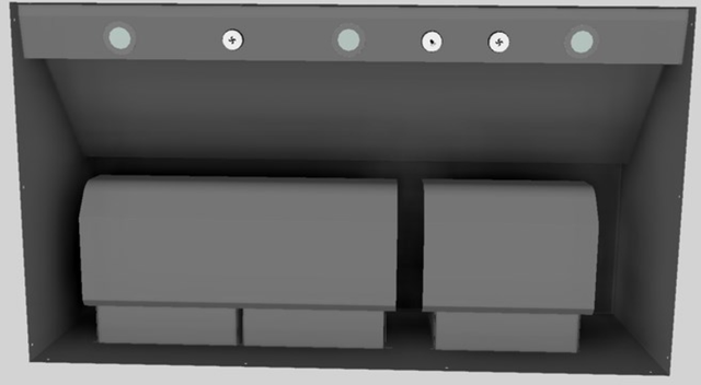 Vent-A-Hood® 42" Gunsmoke Wall Mounted Liner Insert-2