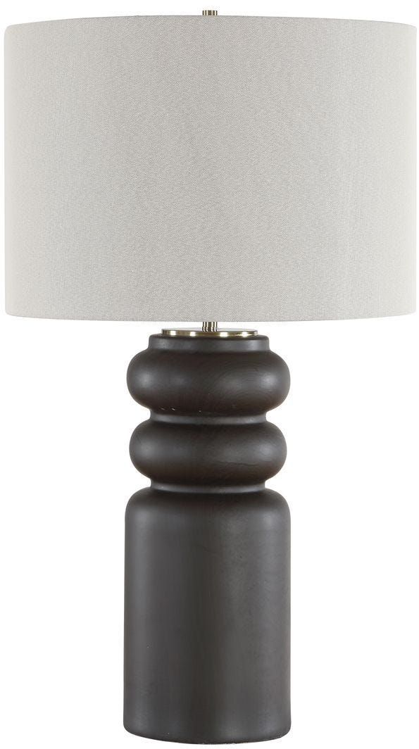 Uttermost® Macon Matte Black Table Lamp-0