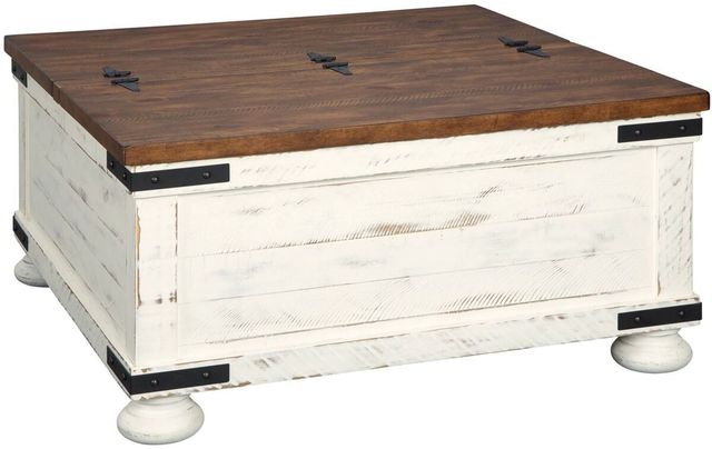 Signature Design by Ashley® Wystfield 3-Piece White/Brown Living Room Table Set-1