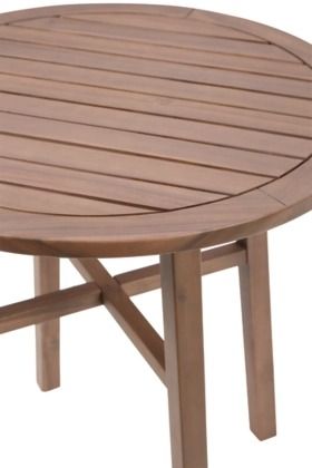 Signature Design by Ashley® Vallerie 3-Piece Natural Teak Outdoor Chairs with Table Set-4