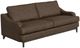 International Furniture Direct Alfa Brown Faux Leather Sofa-0