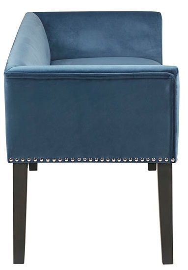 Olliix by Madison Park Blue Welburn Accent Bench-2