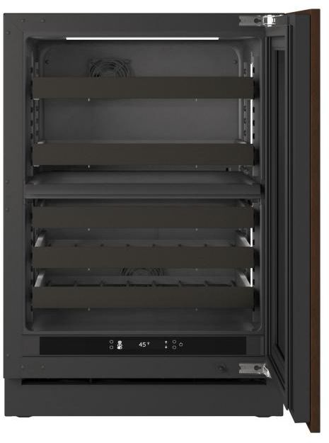 U-Line® Seamless Collection  24" 4.9 Cu. Ft. Panel Ready Dual-Zone Beverage Center with Solid Door-2