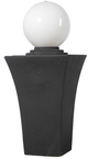 A & B Home Black/White Curved Ball Fountain-2